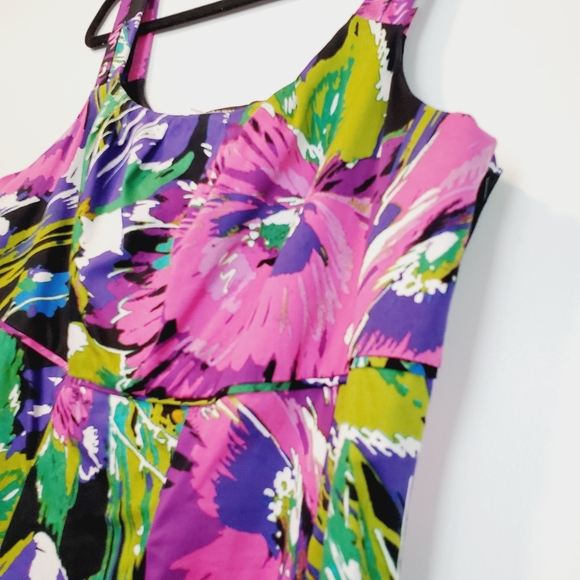 14 Lane Bryant Fit & Flare Empire Waist Floral Print Sun Dress - Picture 2 of 11